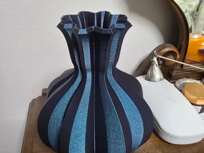 8 fluted vase