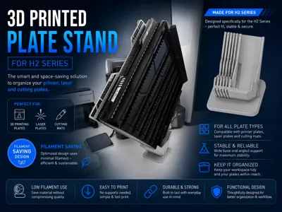 Print-plate holder H2 Serie with Laser plate