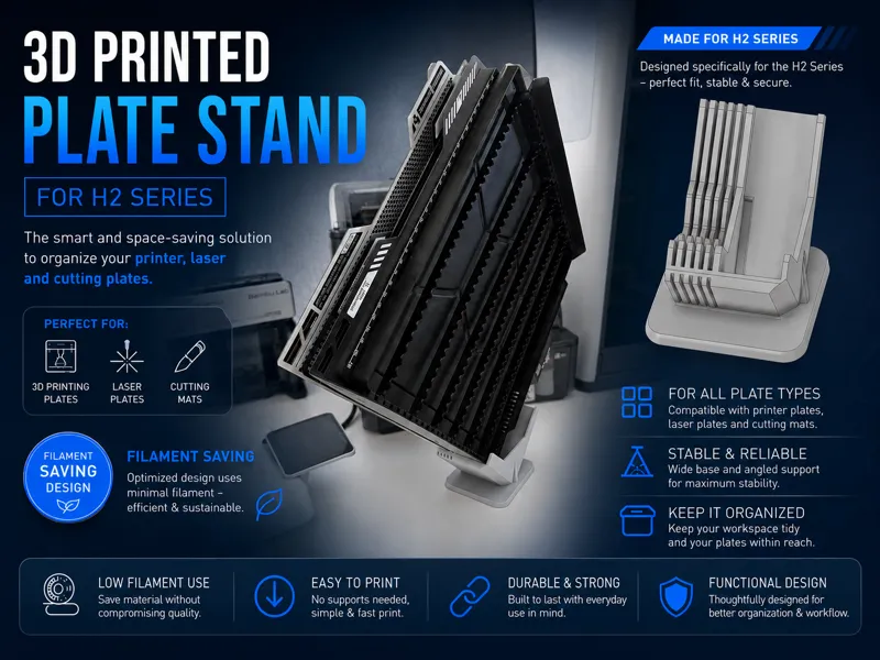 Print-plate holder H2 Serie with Laser plate