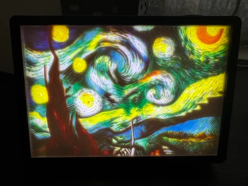 The Starry Night Lithophane (CMYK)