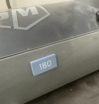 Sanding Grit Magnetic Label