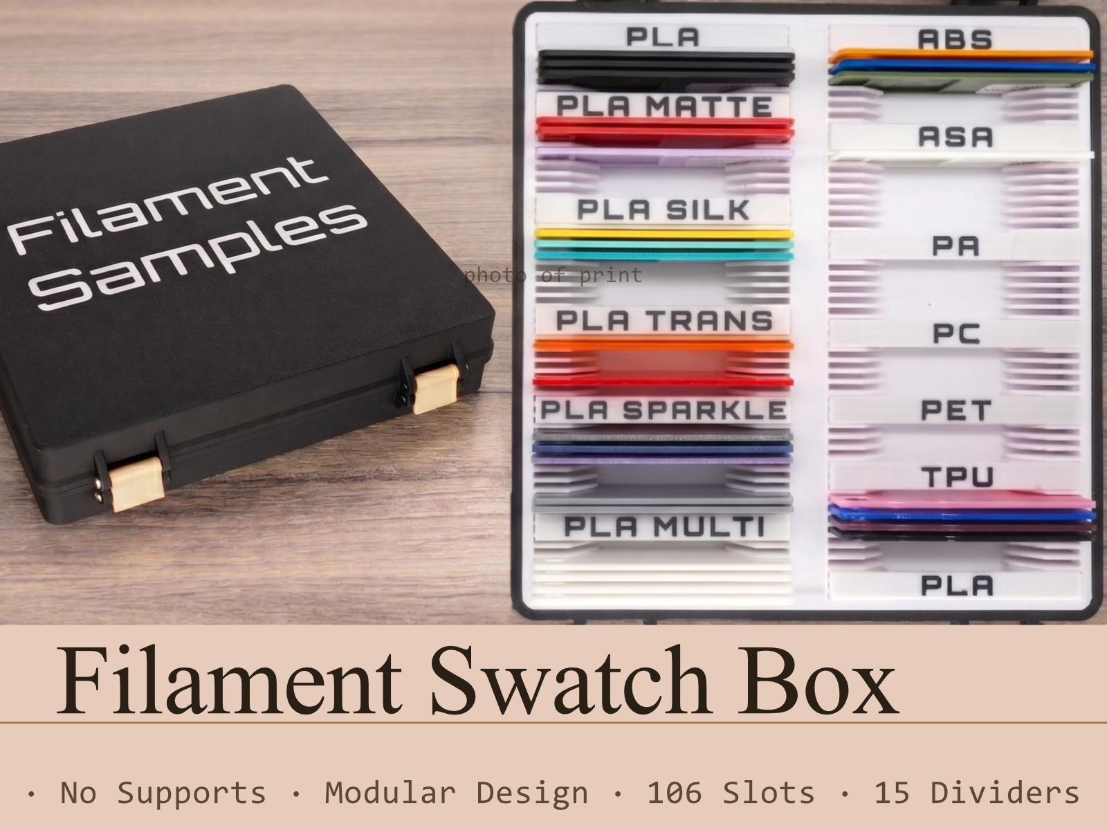 Filament Swatch Box