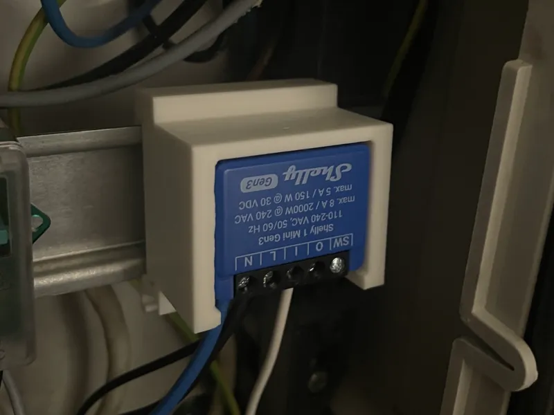 Shelly 1 Mini Din Rail Mount