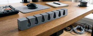 Organizador: Minimalist Desk Cable Organizer - Management Rack — vista de referencia 5