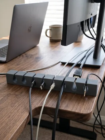 Organizador: Minimalist Desk Cable Organizer - Management Rack — vista de referencia 2