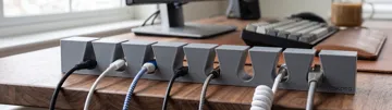 Organizador: Minimalist Desk Cable Organizer - Management Rack — vista de referencia 4