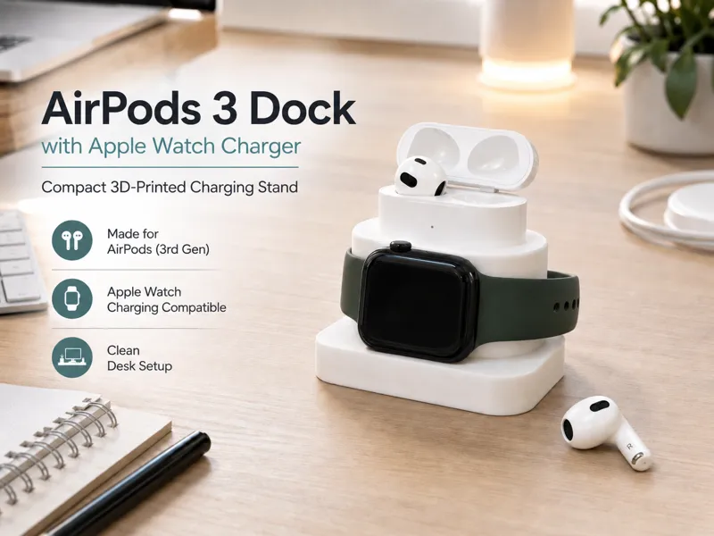 AirPods 3 Dock with Apple Watch Charger