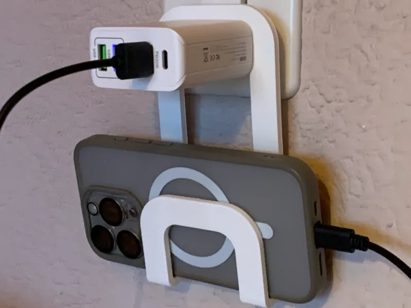 Minimalist Wall Charging Phone Holder