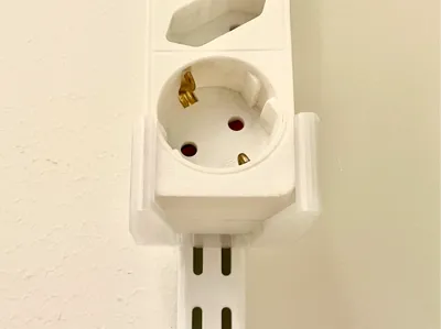 ELFA Wall Rail Power Bar Holder