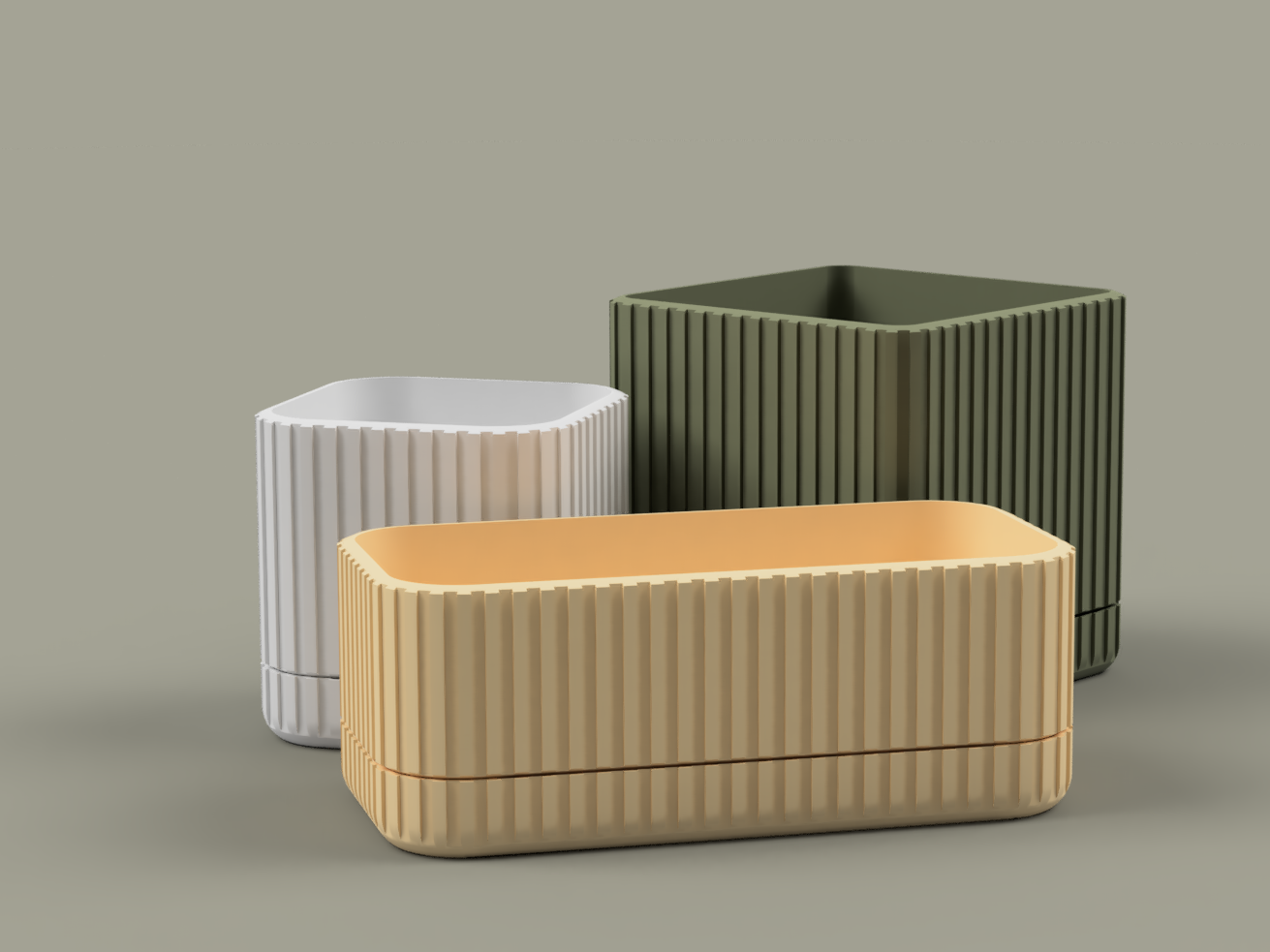 Rounded Square Planter - CUSTOMIZABLE