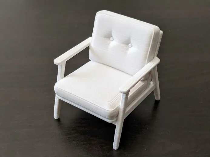Marco decorativo: Retro Lounge Chair. Referencia del modelo original.