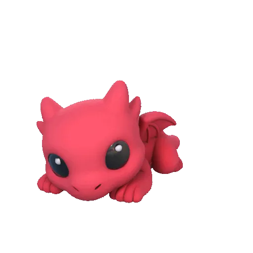 Little Sleep Dragon - keychain view 3
