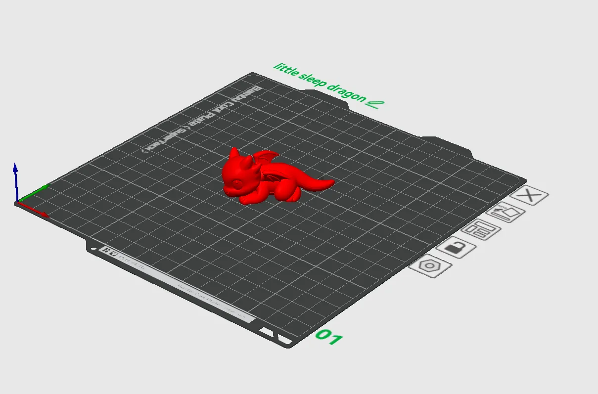 Little Sleep Dragon - keychain view 4