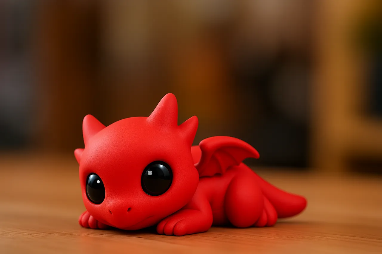 Little Sleep Dragon - keychain view 2