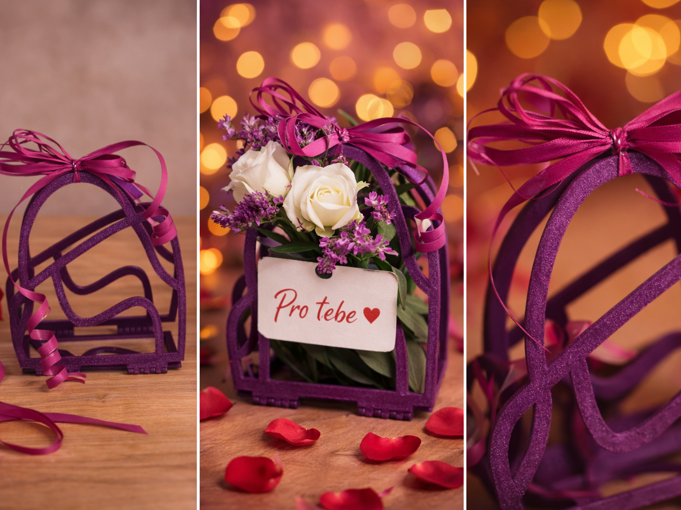 Romantic Flower Holder Bag