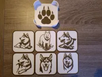 PLA Tough + et PLA Wood  0.12mm layer, 2 walls, 20% infill