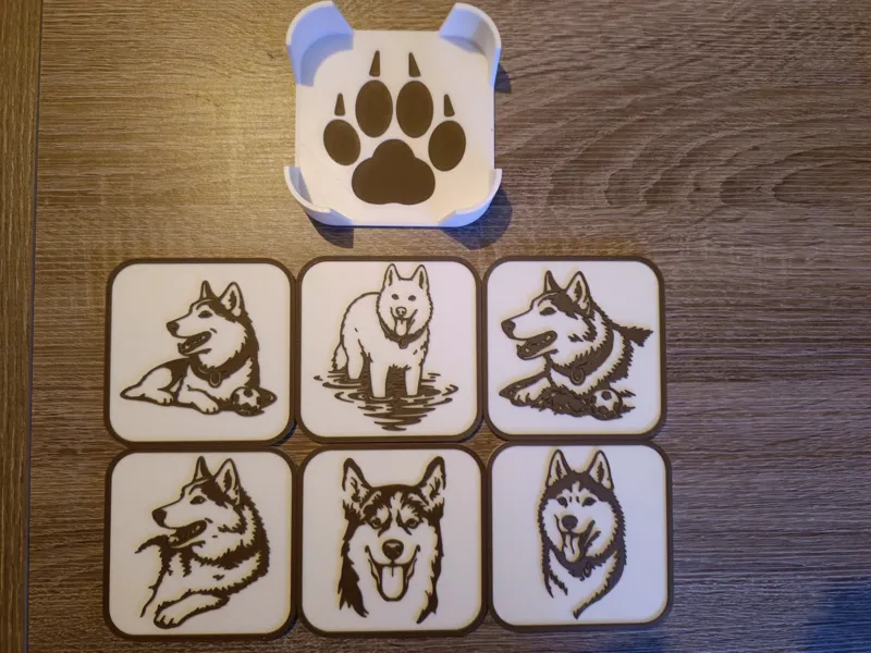 Dessous de verre husky 