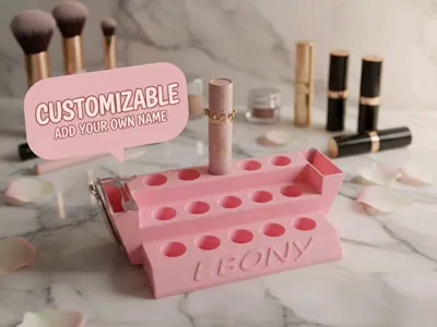 CUSTOM lip gloss stand with side slots 