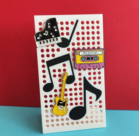 music pin and earring stand