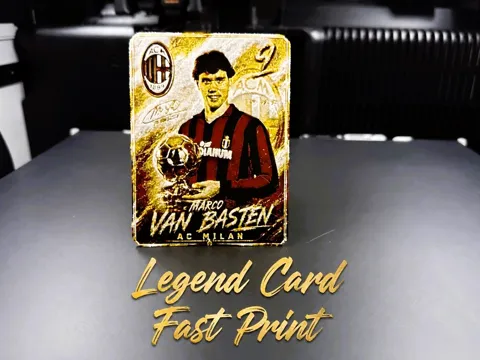 Marco decorativo: Marco Van Basten Legend Card — referencia de MakerWorld