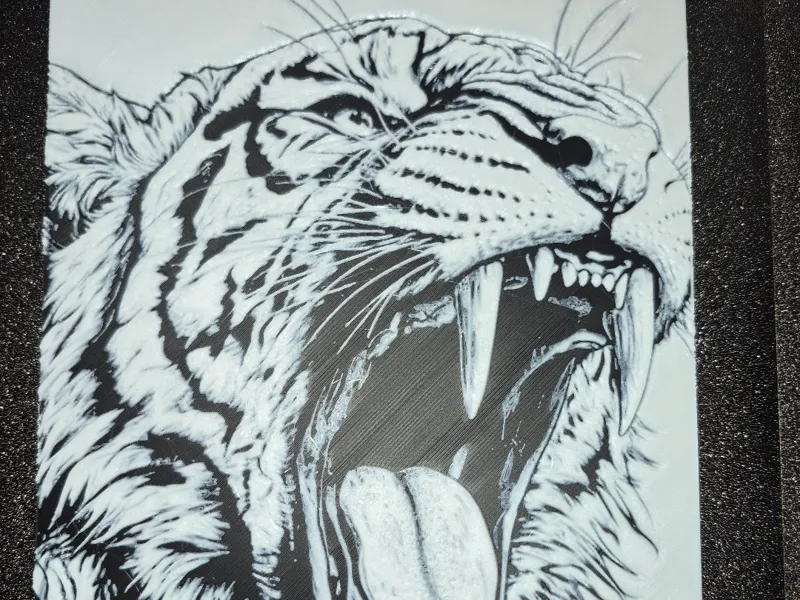 Apex Roar: High-Contrast Tiger Portrait