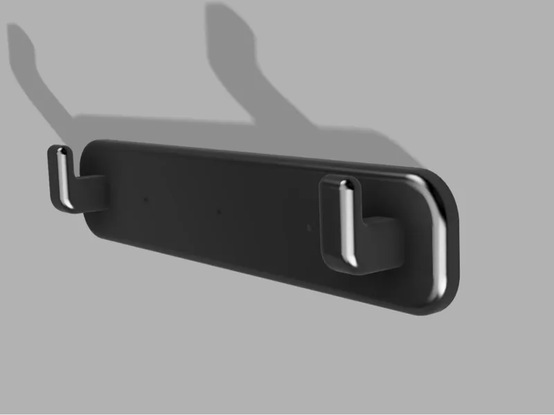 Double wall hook (easy nail fixing)