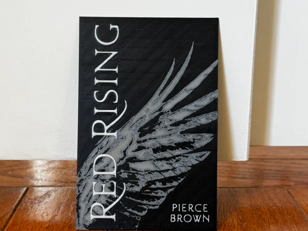 Red Rising Book Graphics Red Rising Book Cover Art — Display Plaque - Free 3D Print Model ...