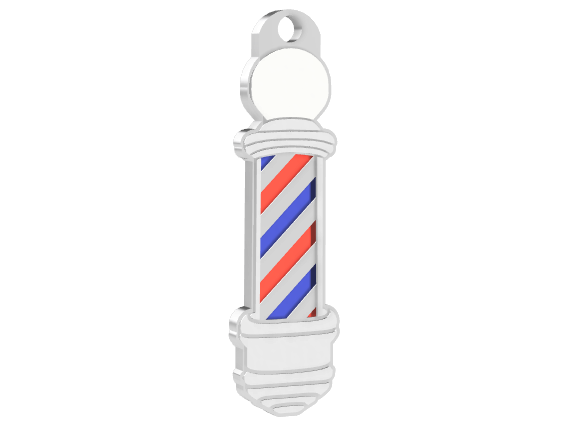Barber Shop Keychain NFC