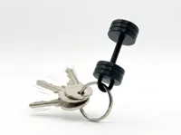 dumbbell keychain