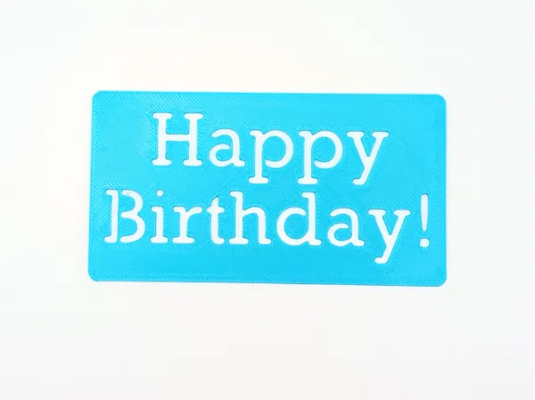Pochoir « Happy Birthday » police Slab Serif