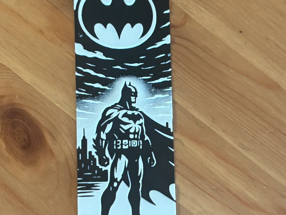 Accesorio de lectura: Batman Bookmark. Referencia del modelo original.
