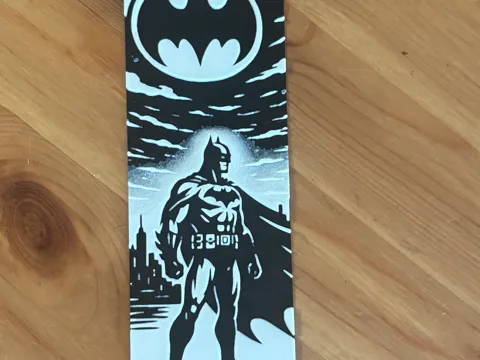 Accesorio de lectura: Batman Bookmark — referencia de MakerWorld