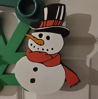Christmas dots for 'GIANT' brick wreath - Snowman