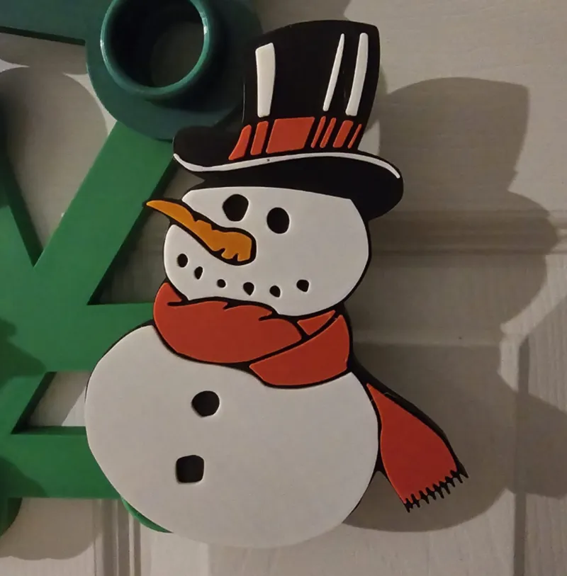 Christmas dots for 'GIANT' brick wreath - Snowman