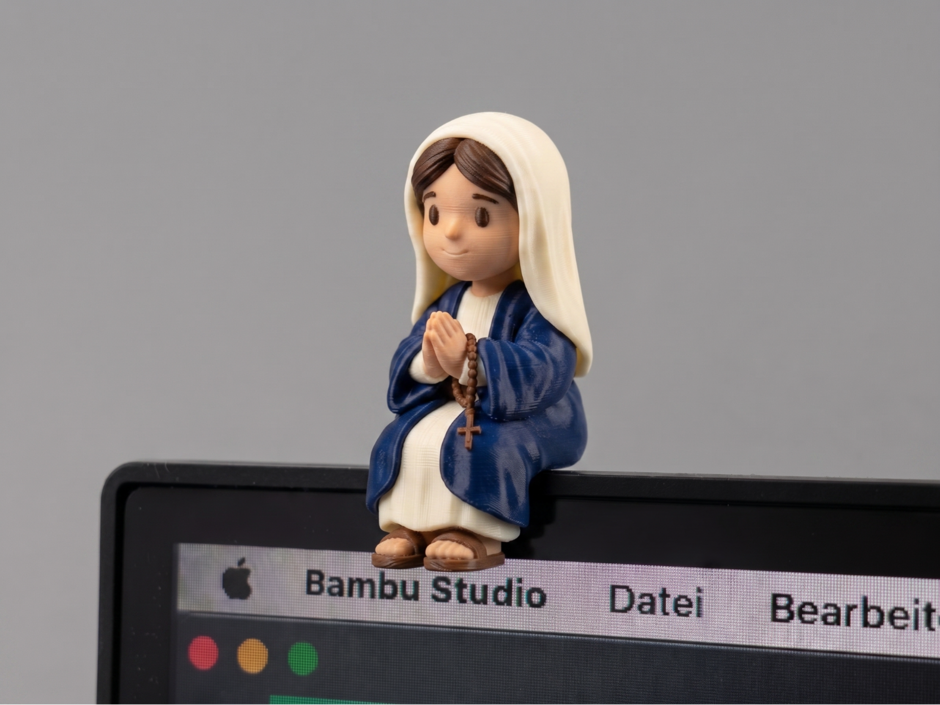 Mini Virgin Mary – Sitting on Monitor or Shelf - 1
