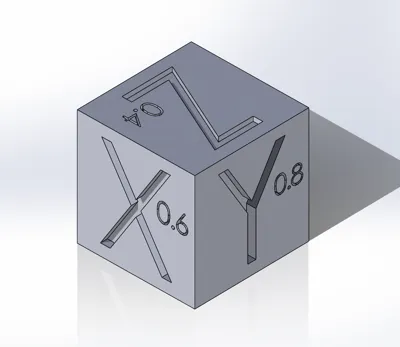 XYZ Calibration Cube for 0.2mmNozzle