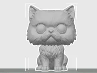 Figurine chat persan, hommage — photo 1