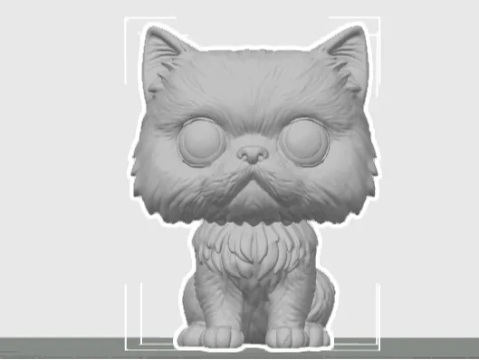 Figurine chat persan, hommage