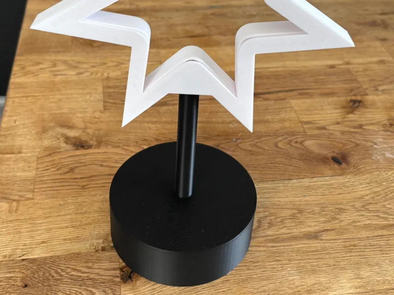 Standfuss Ständer Lampe Leuchte Stern (15mm Stab)