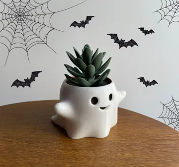 Maceta decorativa: Cute Ghost Planter - Ikea Fejka succulent (60mm) — vista de referencia 3