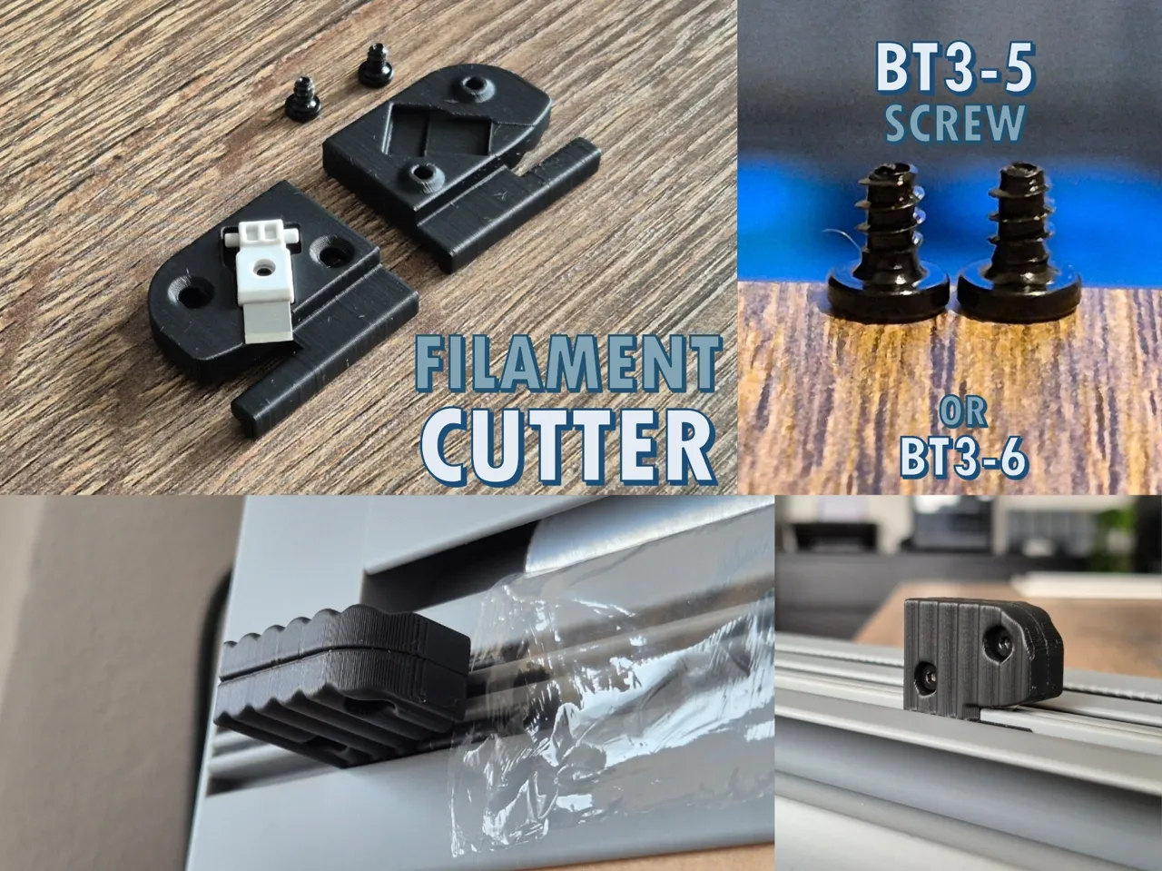 Kitchen roll holder V3 - magnetic with cutters view 3