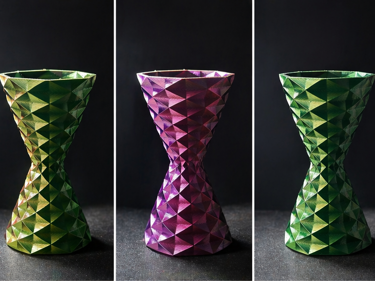 Geometric Twisted Planter – Small Decorative Pot