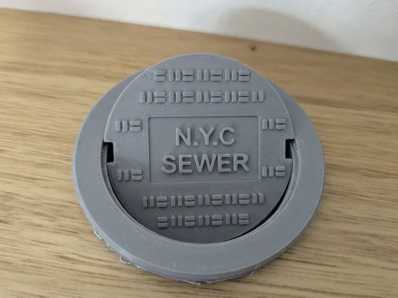 Desk Grommet Hole Desk Cover NYC Sewer Manhole