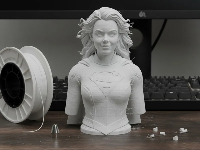 Milly Alcock Supergirl Bust 3D Print Model 24