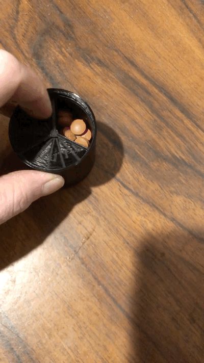 Pill Caddy - 3 Compartment Keychain