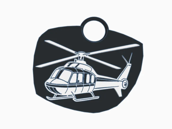 Helicopter Key Chain/zipper