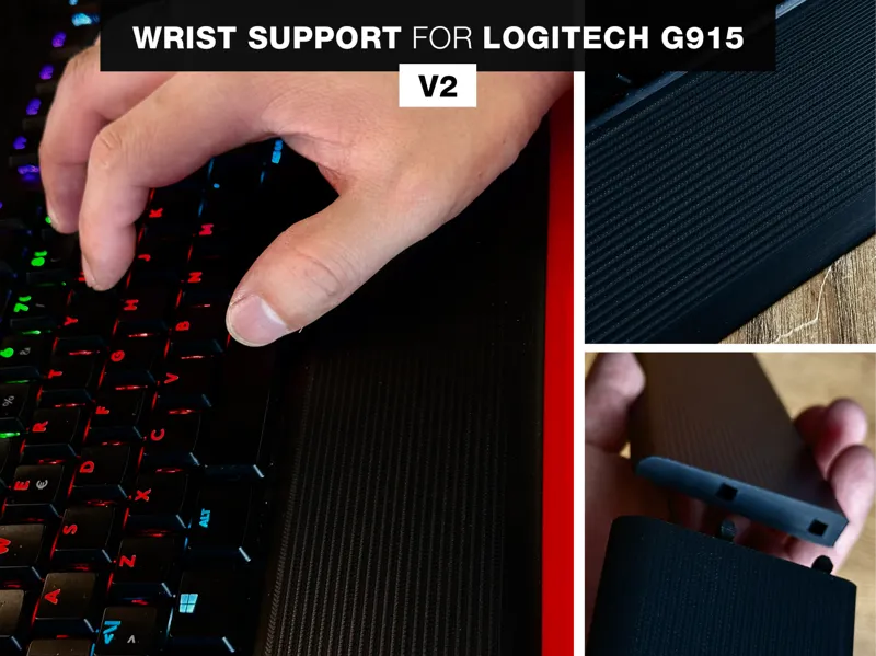 Wrist support/palm rest for Logitech G915 - V2
