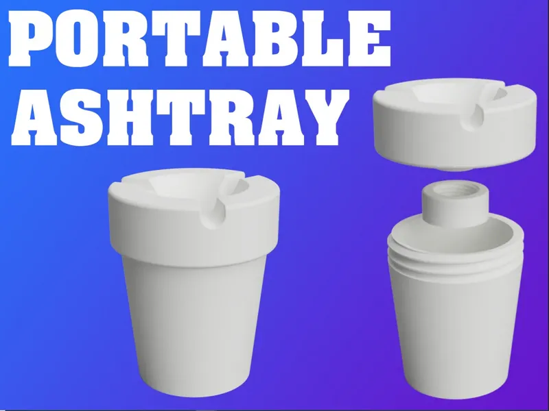 Portable Ashtray (small & large versions) 