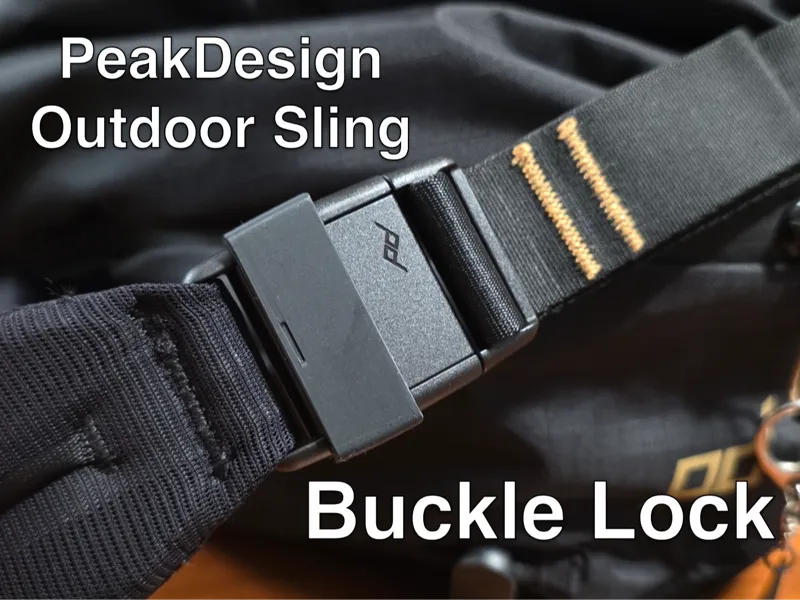 Buckle Lock for Peak Design Outdoor Sling