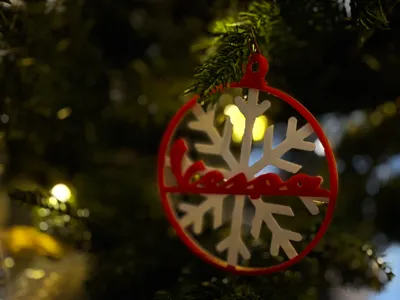Vespa Christmas Ornament 1